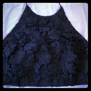 Beautiful black lace crop top